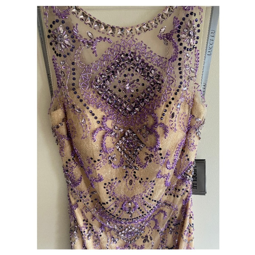2026 Lucci lu lavender/nude formal dress - Picture 2 of 4